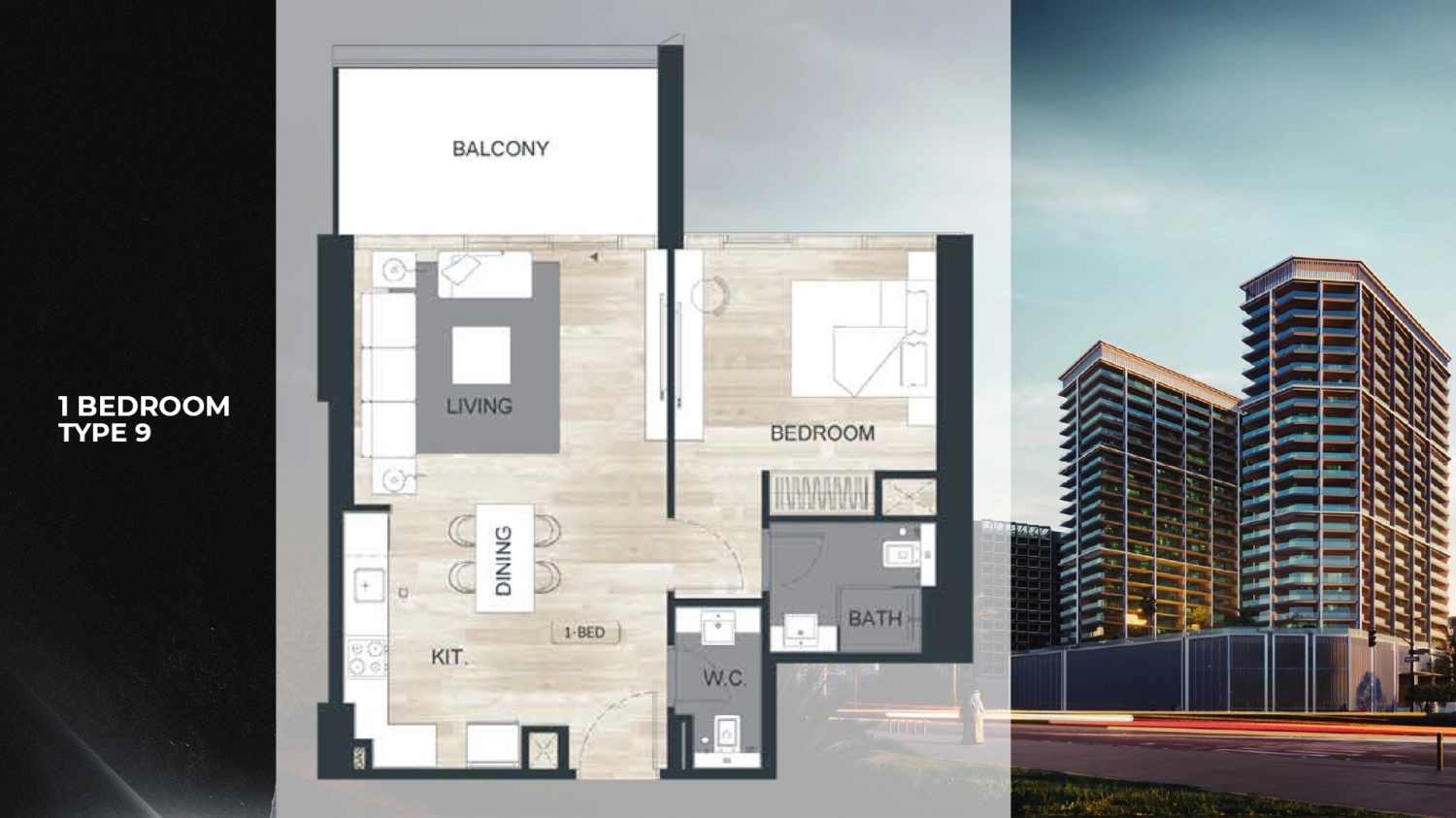 1 BR - Type A